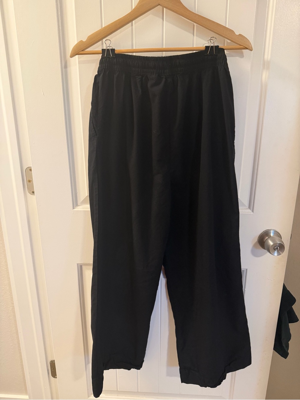 Black pull on drawstring pants - Picture 5 of 6